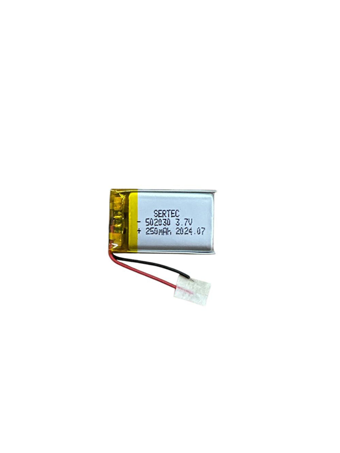 502030 3.7V 250 MAh Li-Polymer Pil Devreli/1.5A