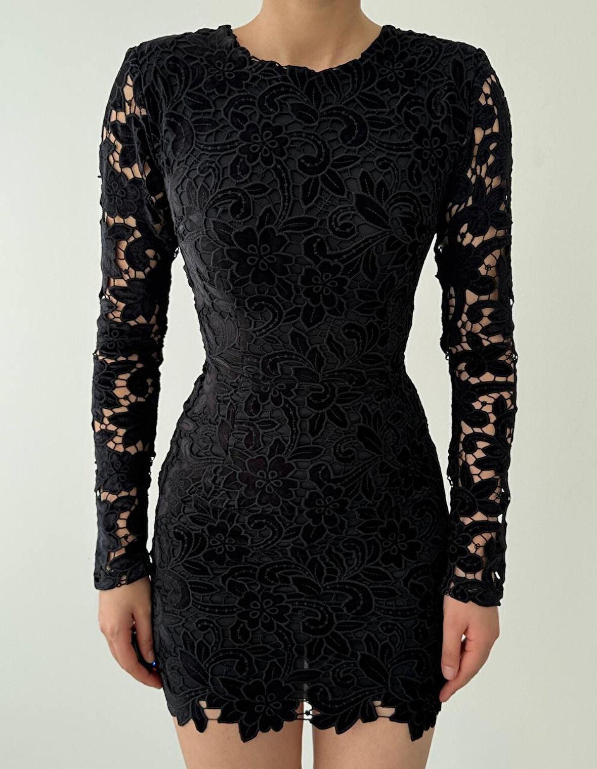 leyla sanat sanata yeni bir bakış açısı Suff Çiçek Detaylı Elbise