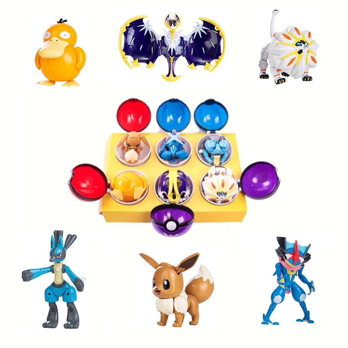 ThreeMB Toys Pokemon Orijinal Lisanslı Elf Topu 6'lı Kutulu Set - 2
