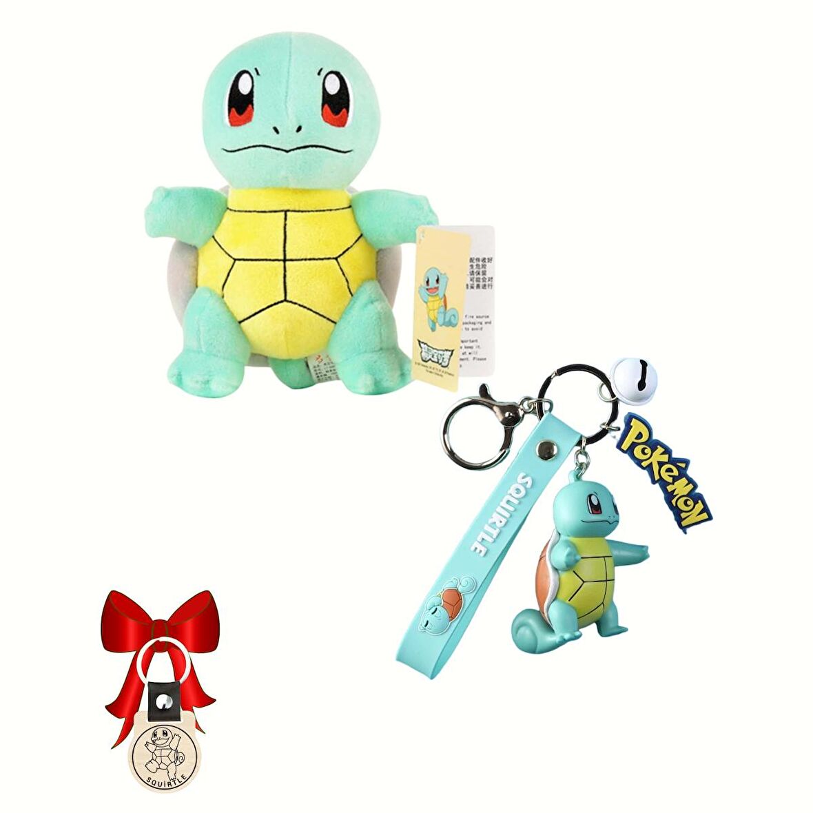 ThreeMB Toys Pokemon Orijinal Lisanslı 2'li Squirtle Set