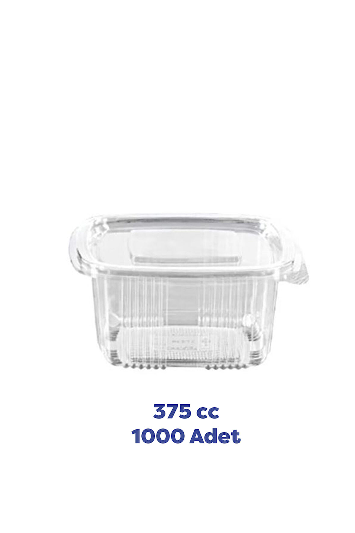 Tiri Store Kapaklı 375 cc Sızdırmaz Plastik Kap 1000 Adet