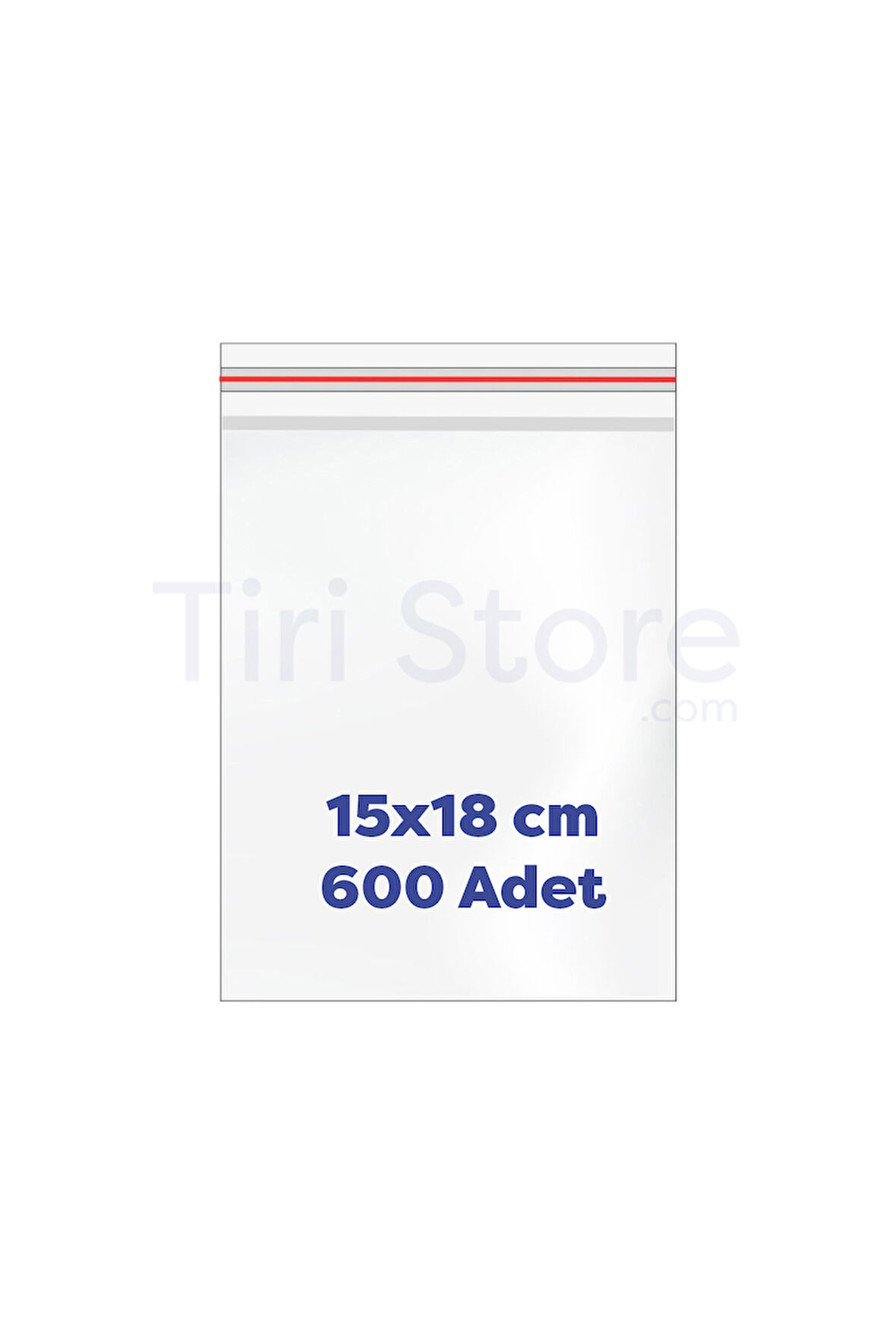Tiri Store 15x18 Kilitli Poşet 600 Adet