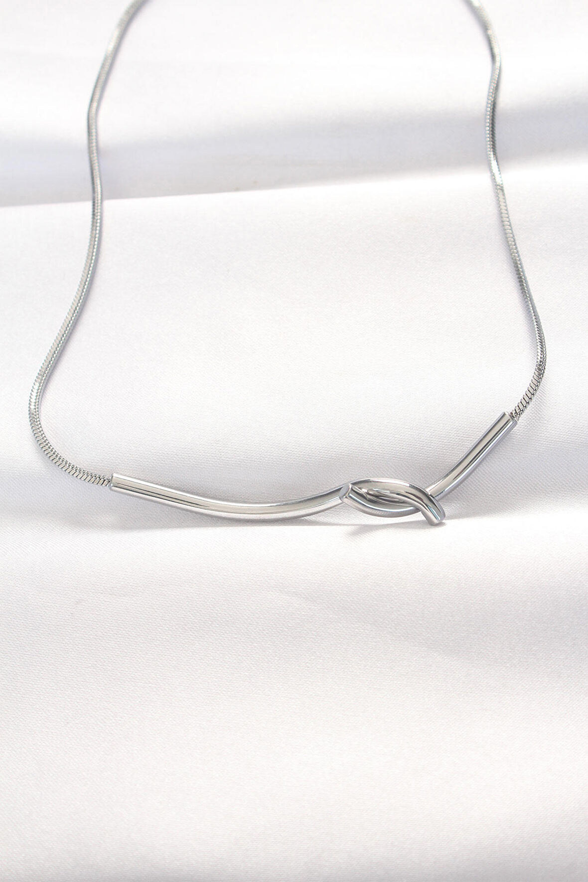 316L Çelik Silver Renk Kolye - TJ-BKO8528