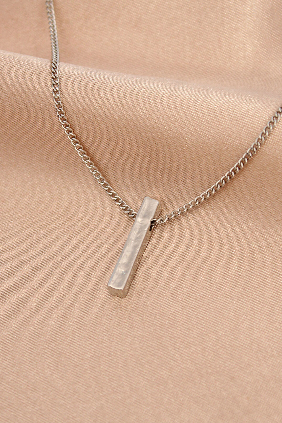 Gümüş Renk Metal Kolye - TJ-BKO5992