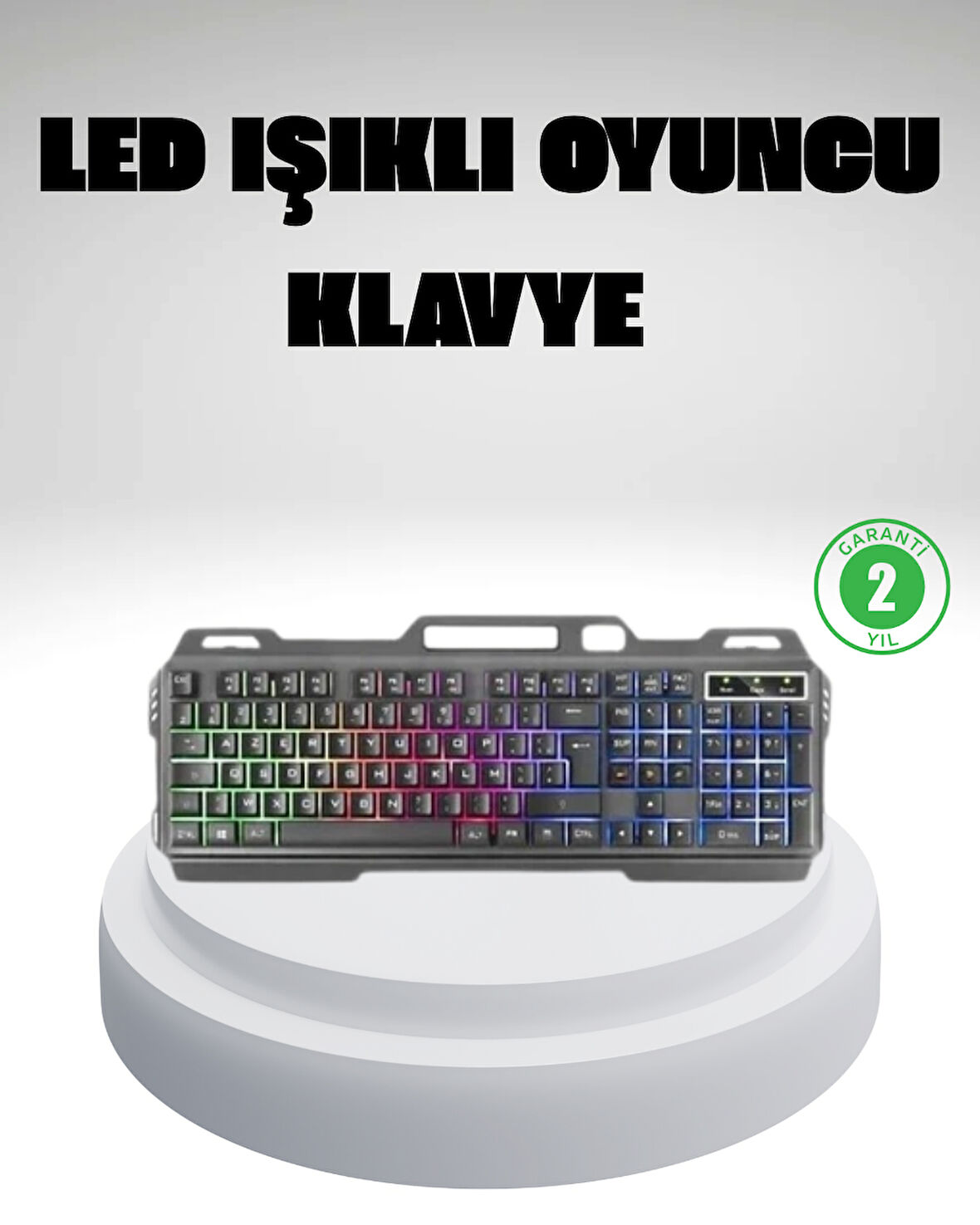 RGB Işıklı  Klavye Mouse Seti – Türkçe Q, Ayarlanabilir DPI, Ergonomik ve Dayanıklı Tasarım