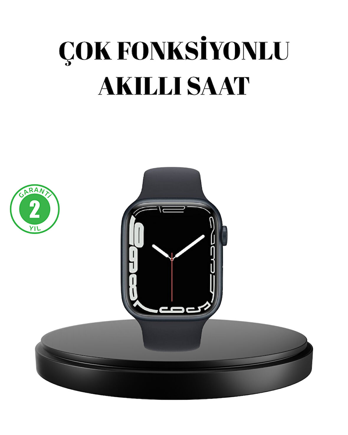 1.9 İnç Akıllı Saat - Bluetooth 5.0, Kablosuz Şarjlı, IP68 Su Geçirmez Akıllı Saat