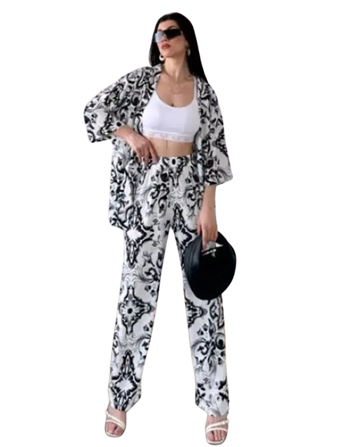 Alt Üst Takım Kimono- Desenli