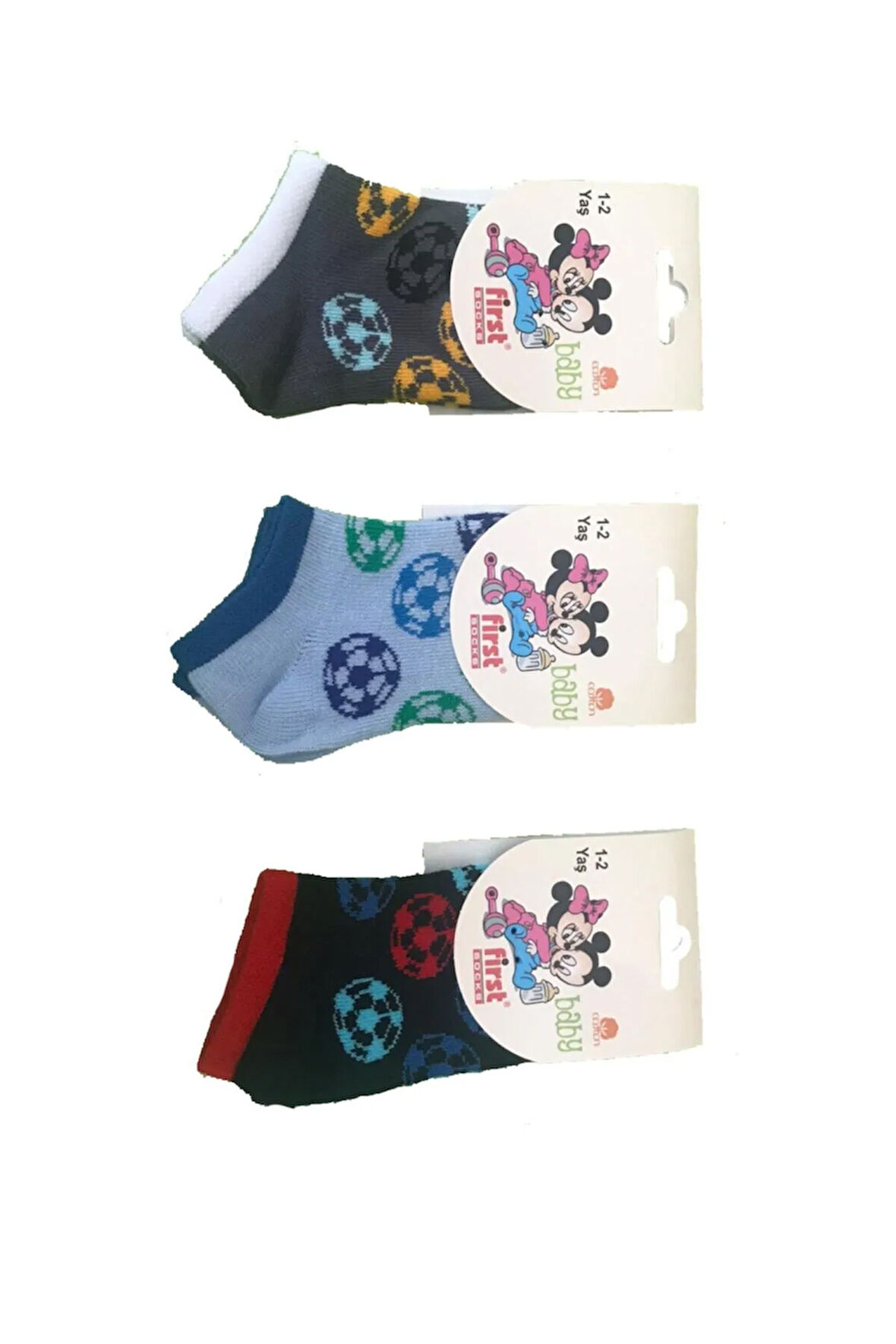 12 Çift Bebek Patik Çorap