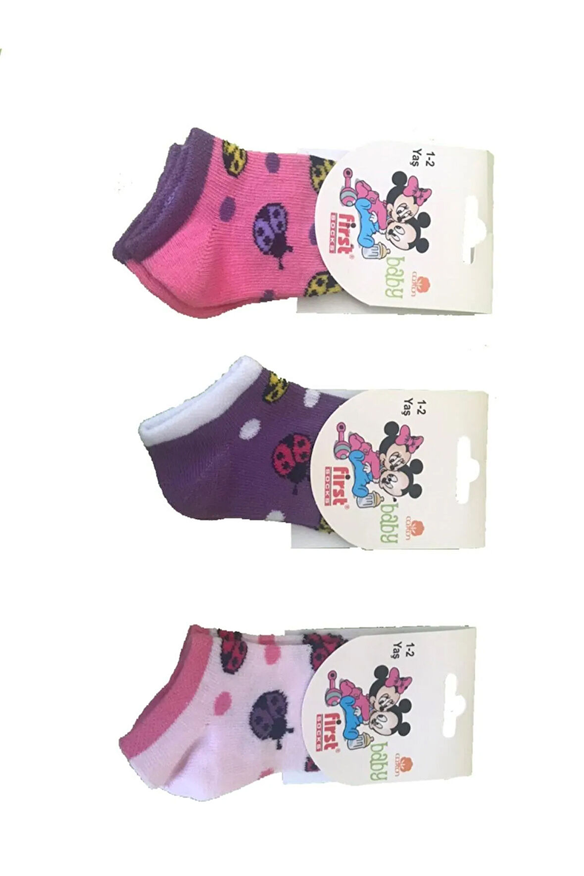 12 Çift Bebek Patik Çorap