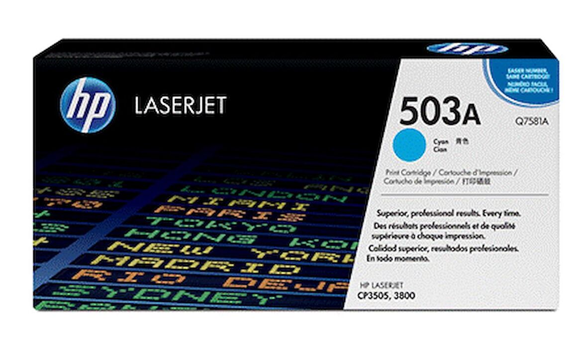 Hp 503A-Q7581A Mavi Orjinal Toner