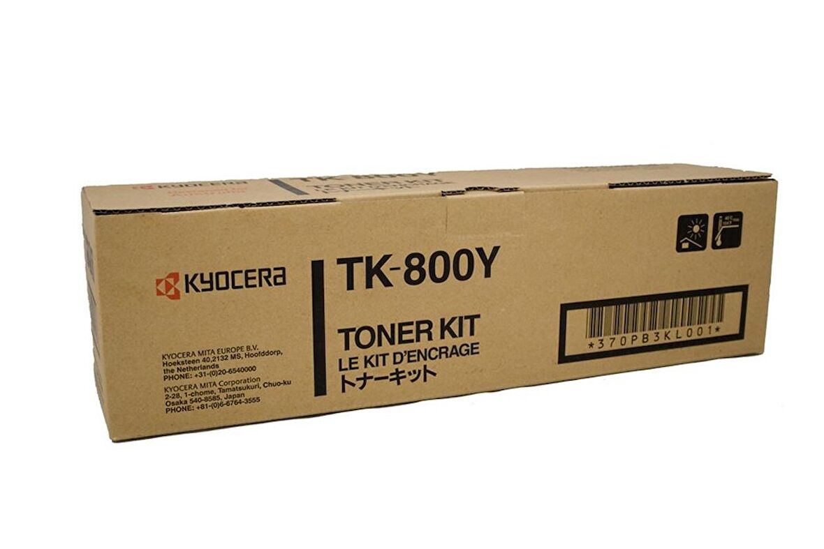 Kyocera Mita TK-800Y Orjinal Sarı Toner