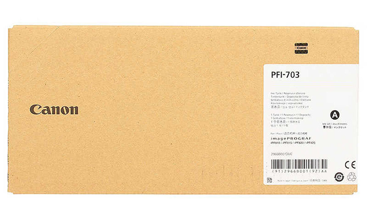 Canon PFI-703MBK Mat Siyah Orjinal Kartuş