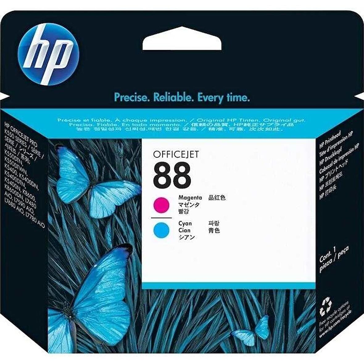 Hp 88-C9382A Orjinal Mavi Ve Kırmızı Baskı Kafası