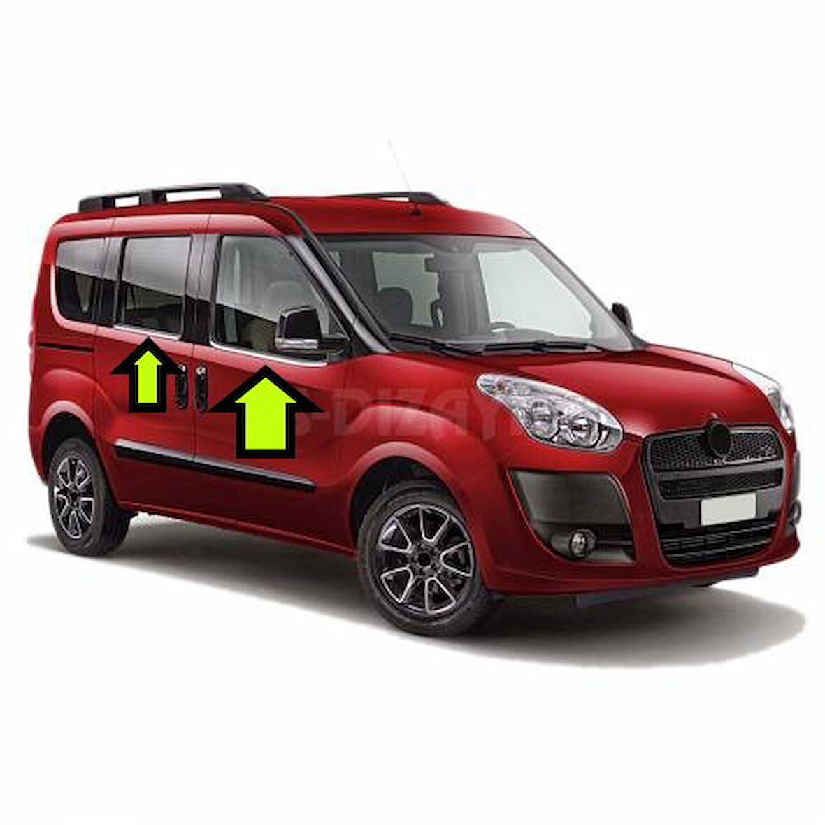 COMBO D CAM ÇİTASI KROM 2011 2012 2013 2014 2015 2016 2017