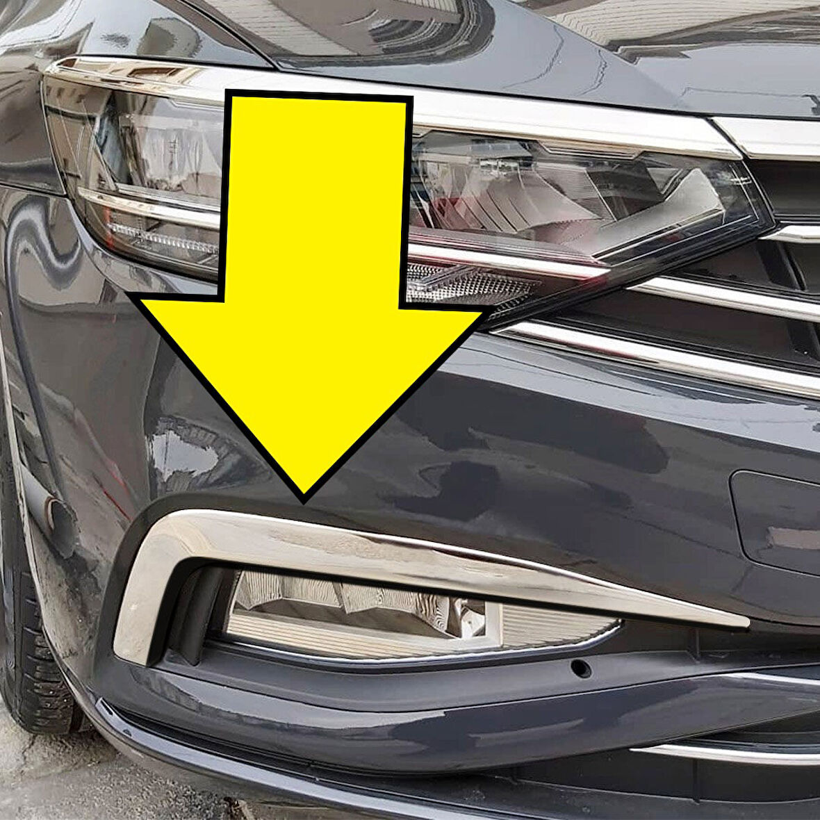 PASSAT B8.5 SİS FARI ÇERÇEVESİ KROM 2019 2020 2021 2022 2023