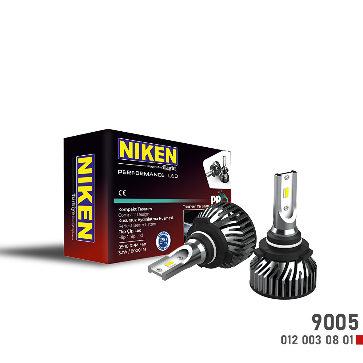 NİKEN PRO LED XENON BEYAZ FAR AMPÜLÜ ZENON  H1 H3 H4 H6 H10 H11 HB3 905 HB4 9006