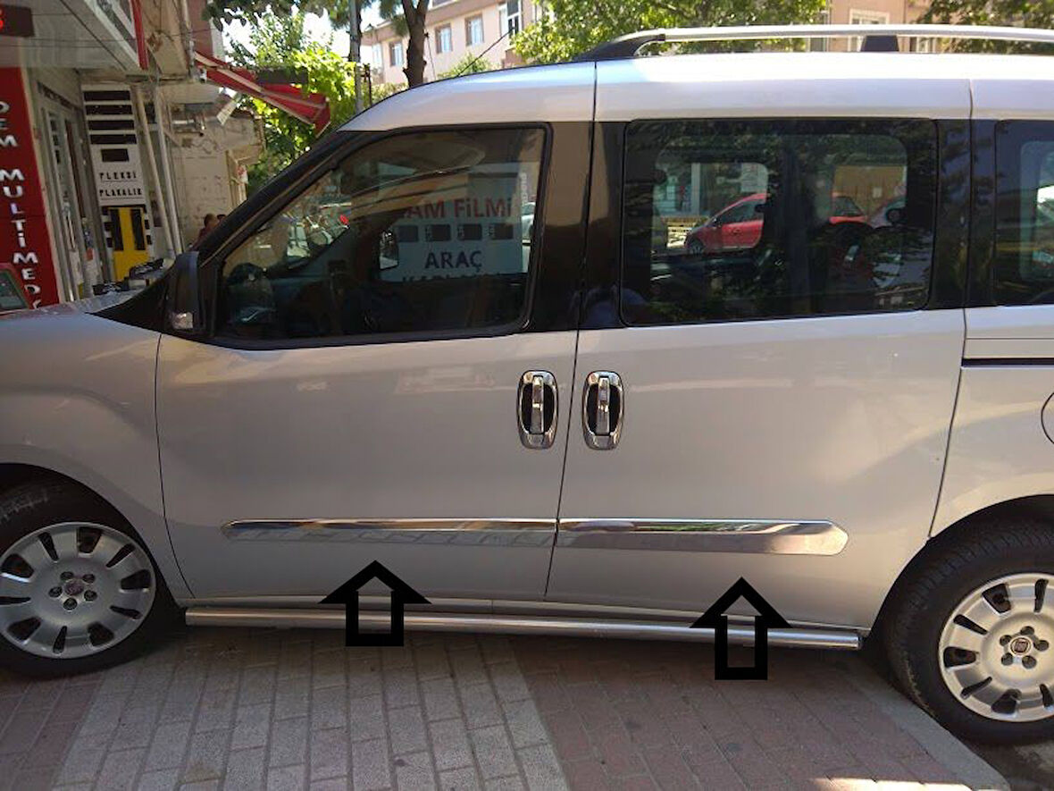 DOBLO 2 YAN KAPI CITASI KROM 2010 2011 2012 2013 2014 4 PARÇA