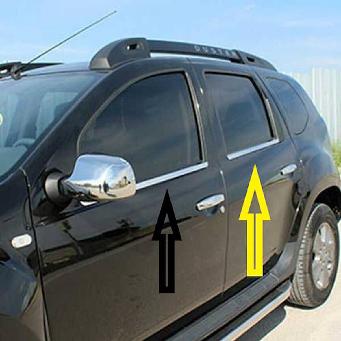 DUSTER CAM ÇİTASI KROM 4 PARÇA 2010 2011 2012 2013 2014 2015 2016 2017