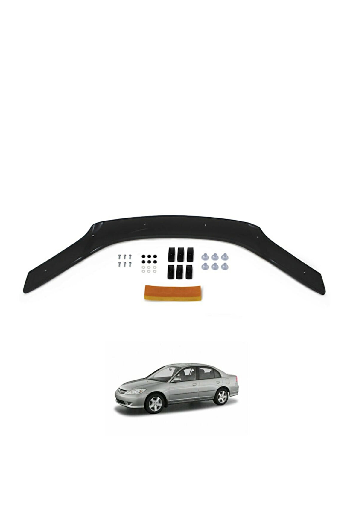 EUROCAP Honda Civic Ön Kaput Koruma Rüzgarlığı 2001-2006 30340201 ** A6 34 **