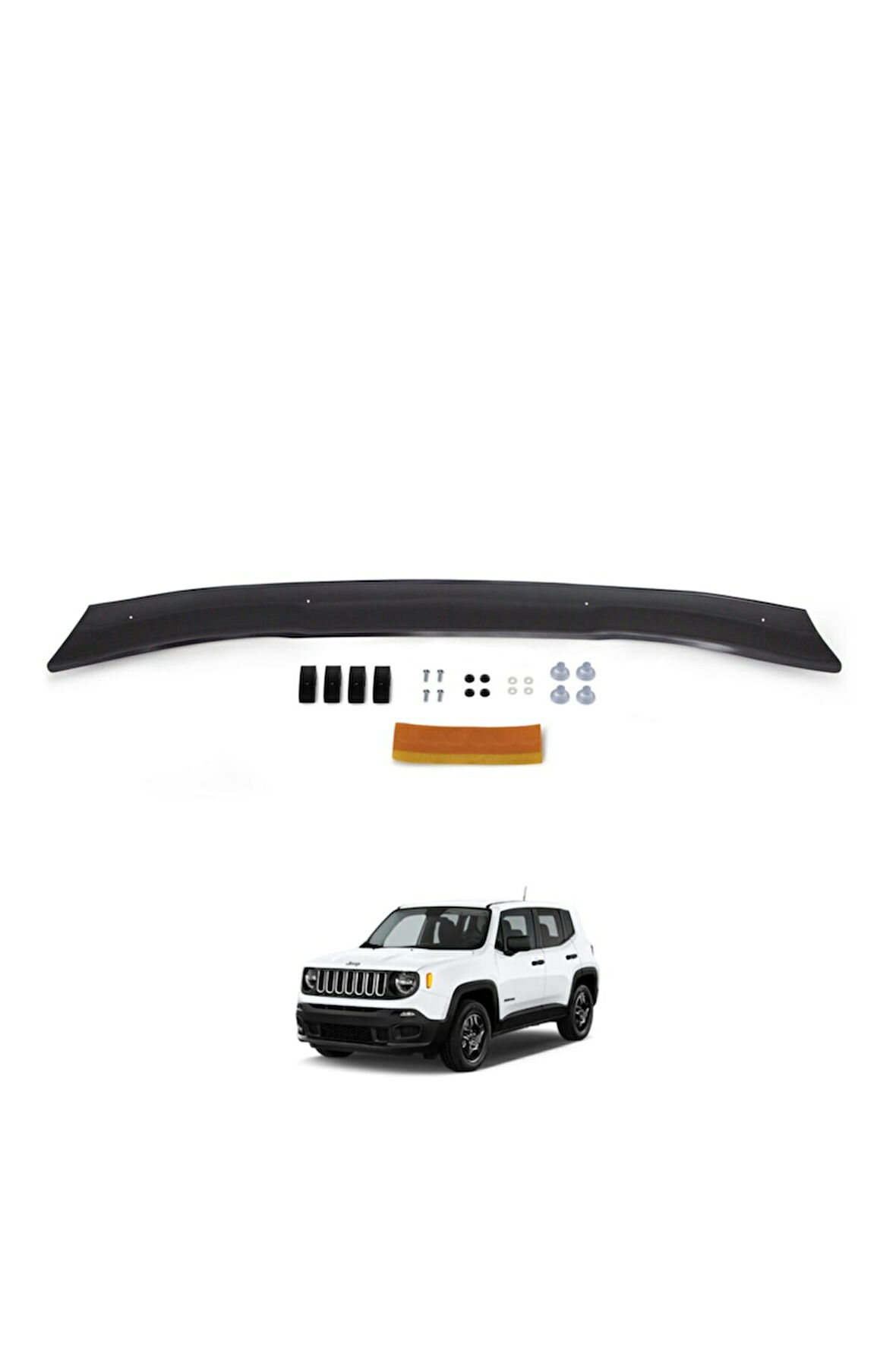 EUROCAP Jeep Renegade Ön Kaput Koruma Rüzgarlığı 2015 30410315 ** A6 34 **