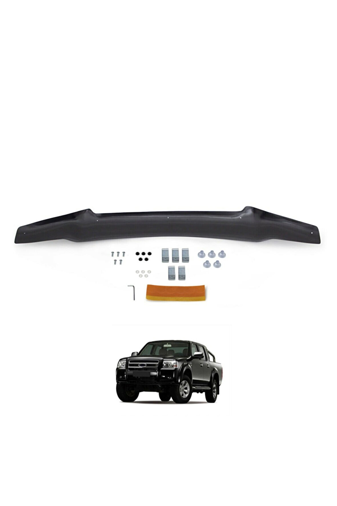 EUROCAP Ford Ranger Ön Kaput Koruma Rüzgarlığı  2007-2009 30300807 ** A5 34 **