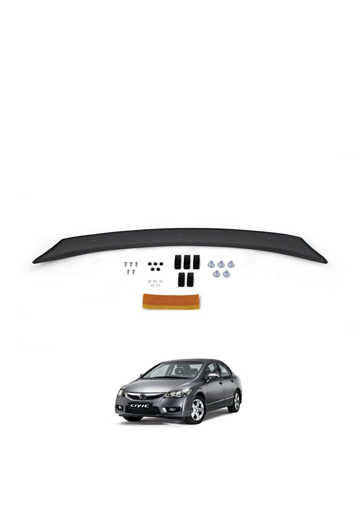 EUROCAP Honda Civic Ön Kaput Koruma Rüzgarlığı 2006-2012 30340206 ** A6 56**