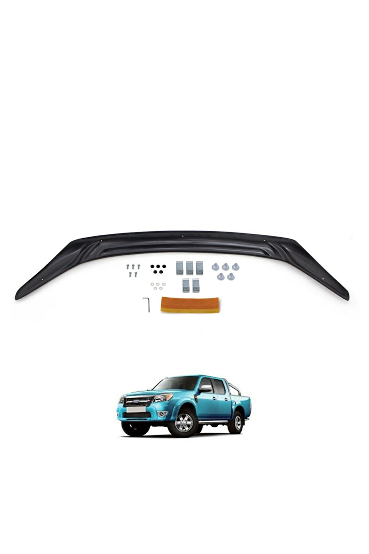 EUROCAP Ford Ranger Ön Kaput Koruma Rüzgarlığı  2009-2011 30300809 B4 34*