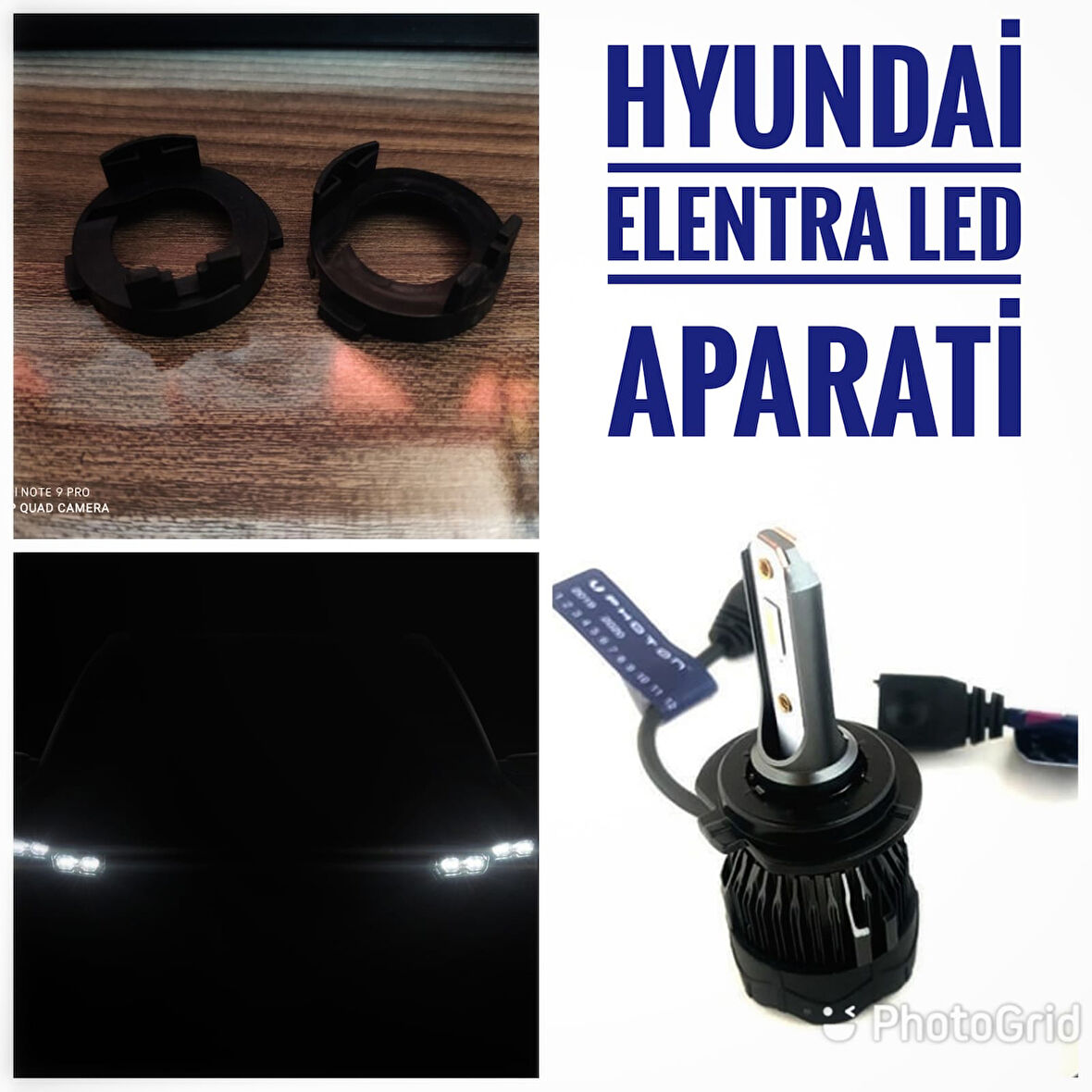 HYUNDAI ELENTRA H7 UZUN FAR LED XENON AMPUL SABİTLEME APARATI