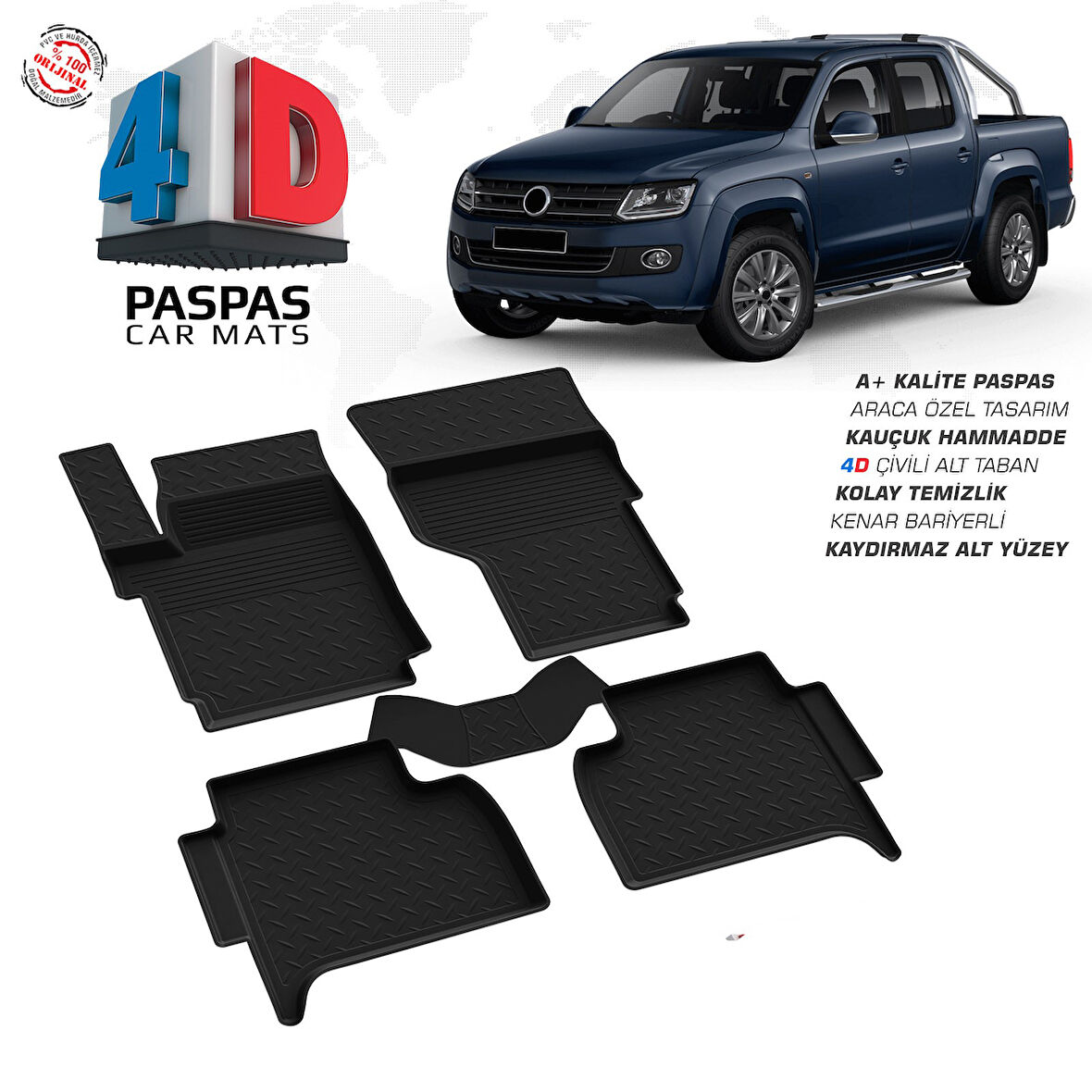 AMAROK 10+ 4D HAVUZLU PASPAS OMSA**D**