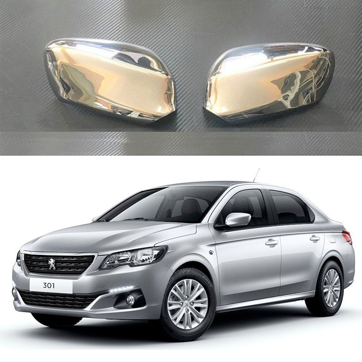PEUGEOT 301 2 PARÇA AYNA KAPAĞI 2012 2013 2014 2015 2016 2017 2018 2019 2020 2021