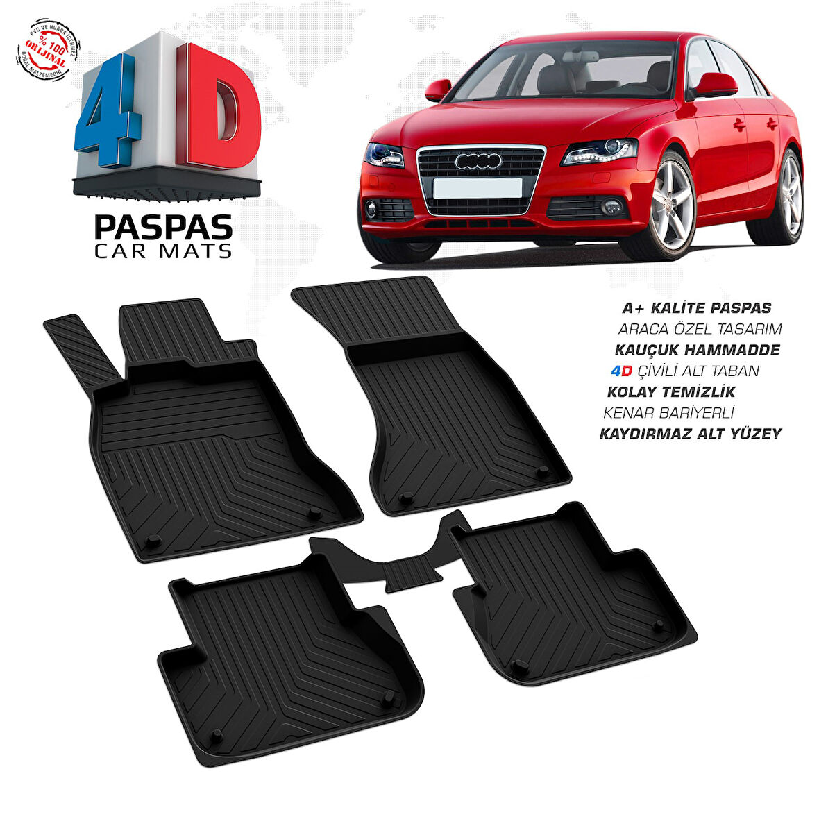 AUDİ A4 08-16 2016 / 2019 4D HAVUZLU PASPAS OMSA A5 + 17 08/16 A6 2011 2018 OMSA passat b5**C**