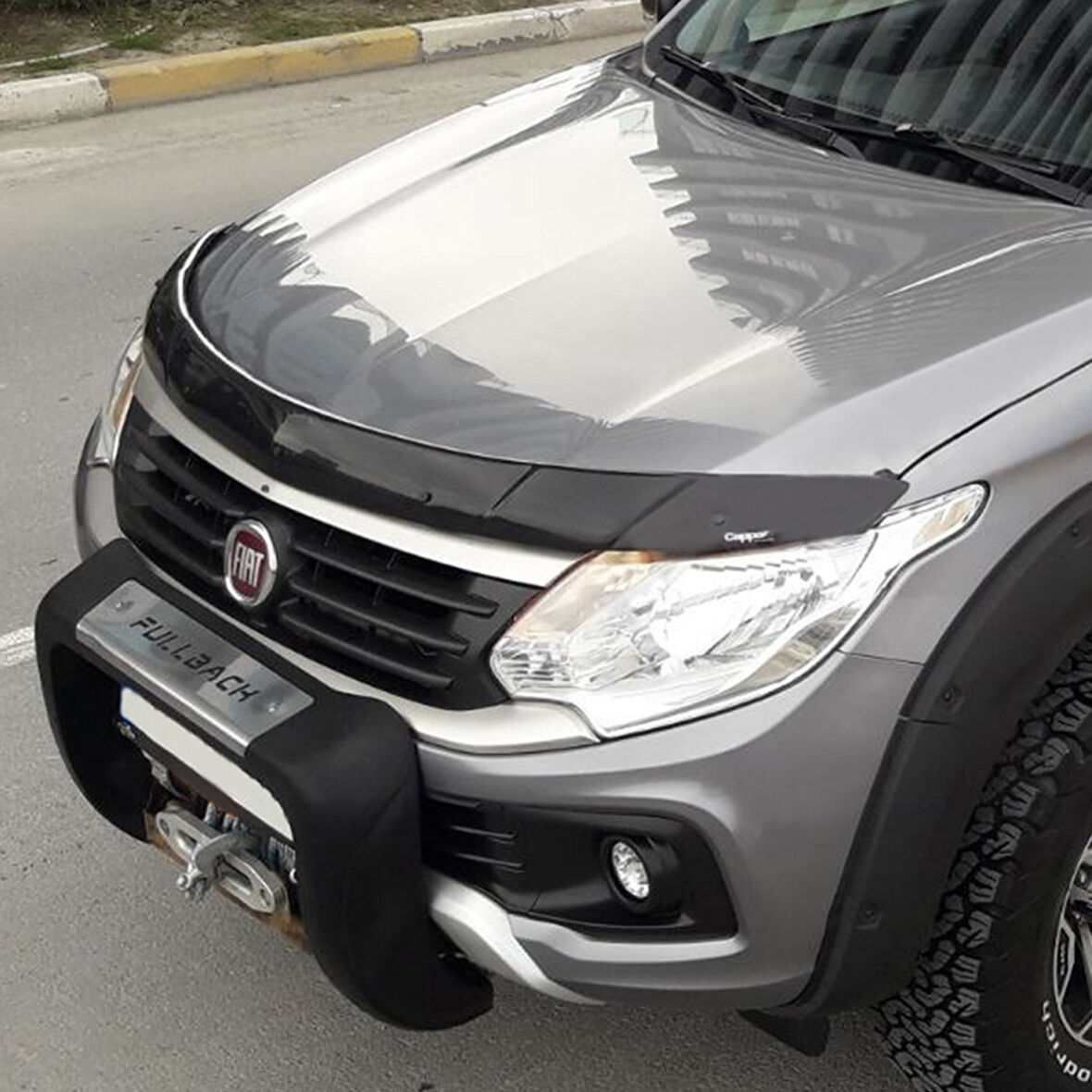 4mm 1.kalite Fiat Fullback 2016 SONRASI Ön Kaput Koruyucu Rüzgarlığı CAPPAFE *B8 34*