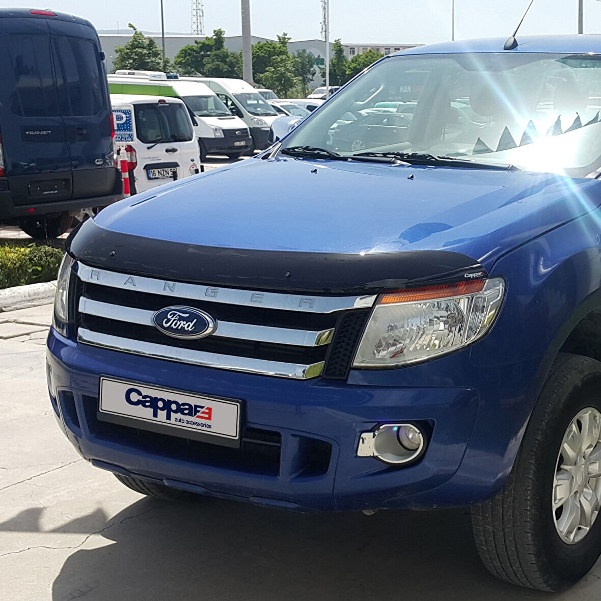 4mm 1.kalite Ford Ranger 2011 2015 ARASI Ön Kaput Koruyucu Rüzgarlığı CAPPAFE 30300811 4 *B8 34 *