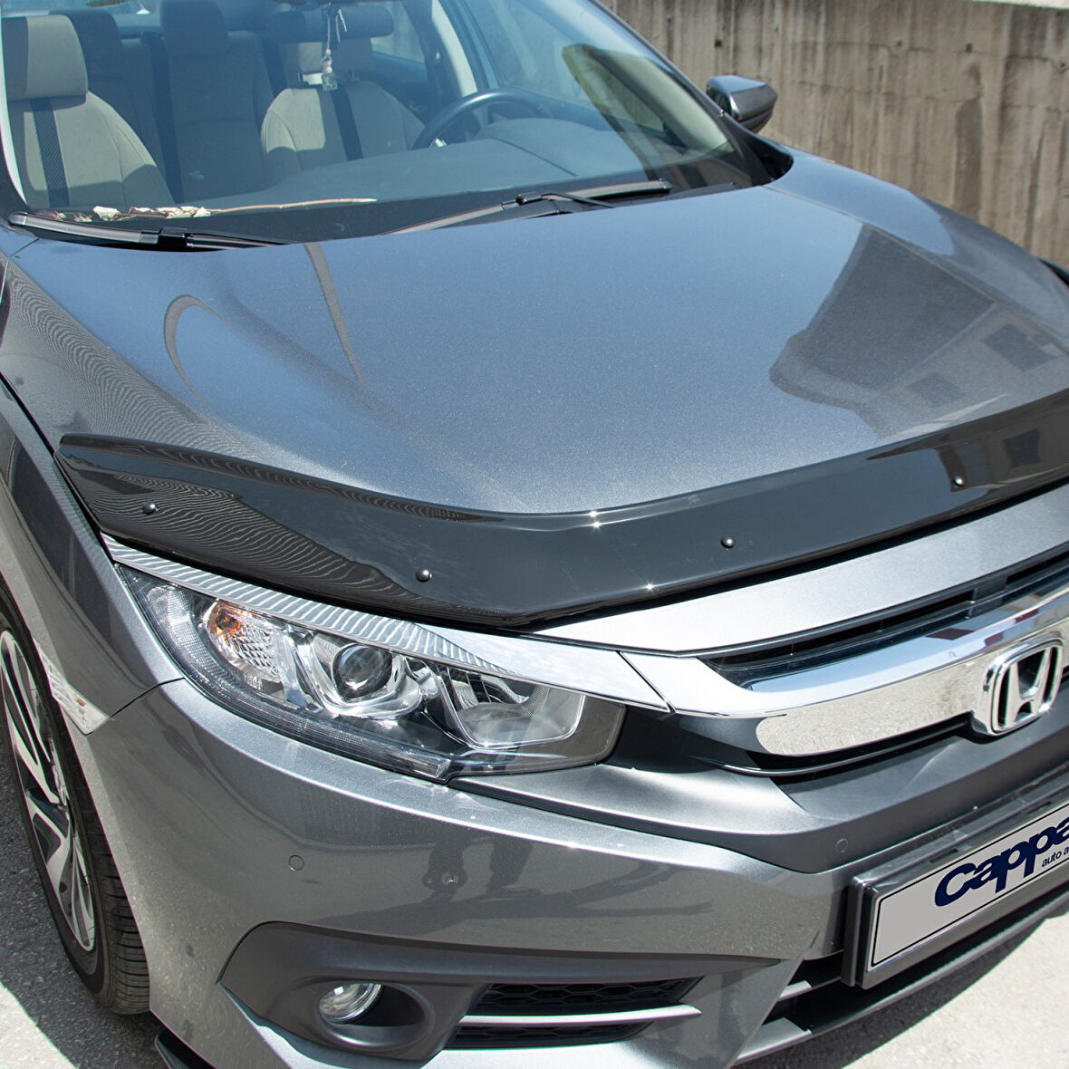 4mm 1.kalite Honda Civic 2016 SONRASI Ön Kaput Koruyucu Rüzgarlığı CAPPAFE 30340216 4 *B 1 34***