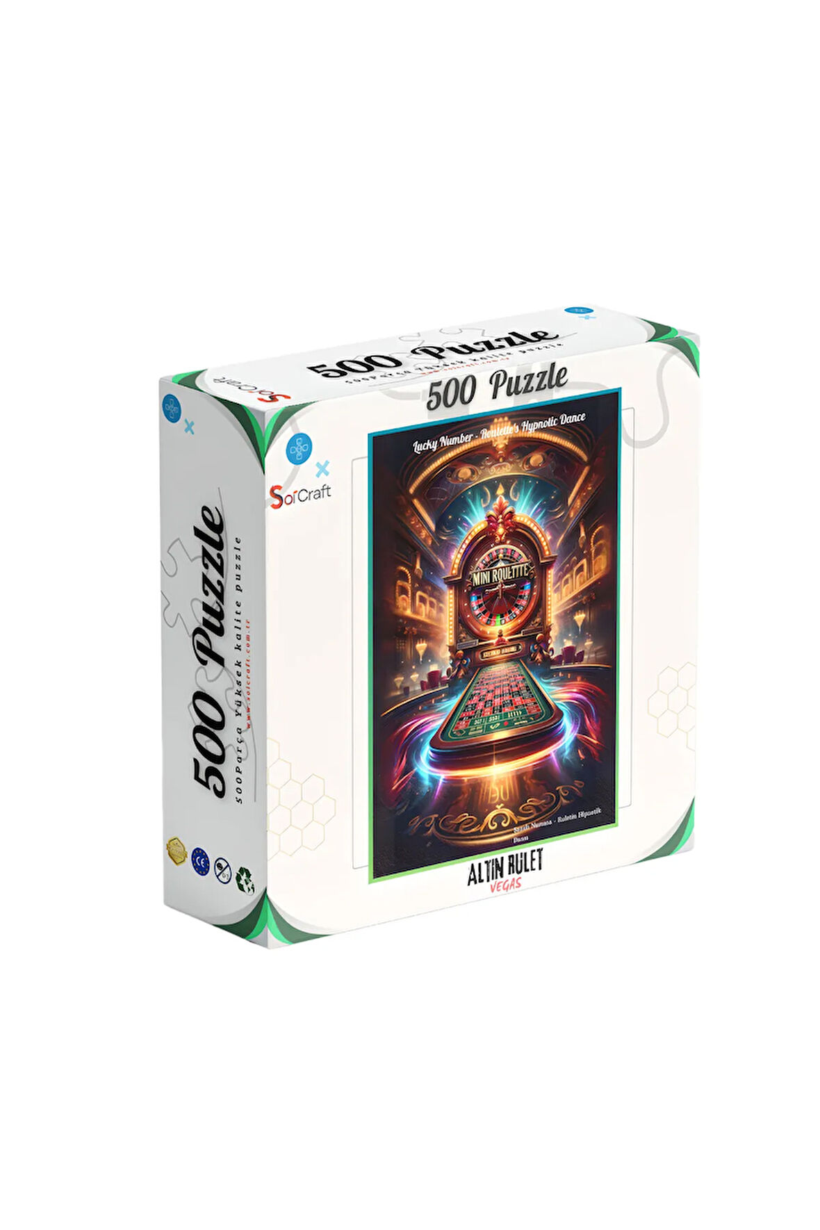 500 Parça Puzzle Altın Rulet