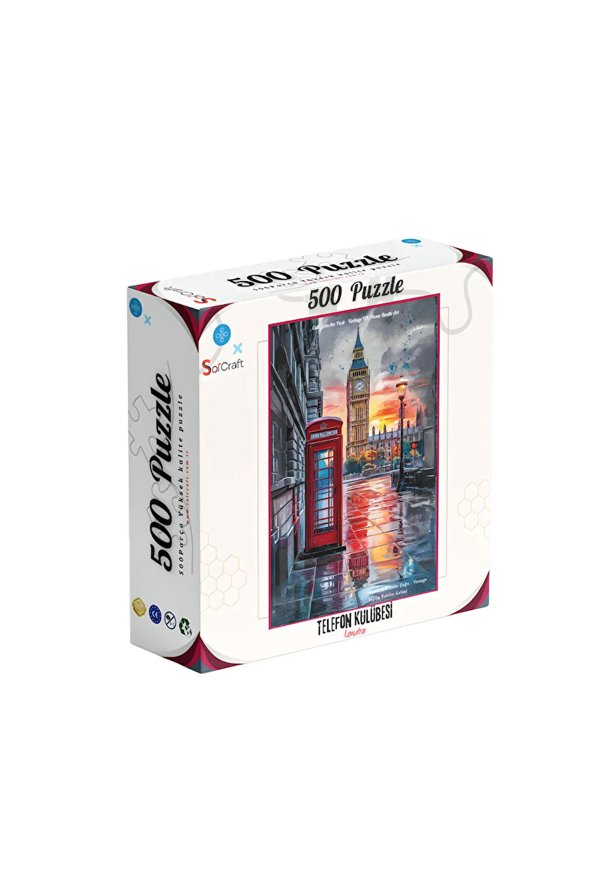 500 Parça Puzzle Londra Telefon Kulübesi