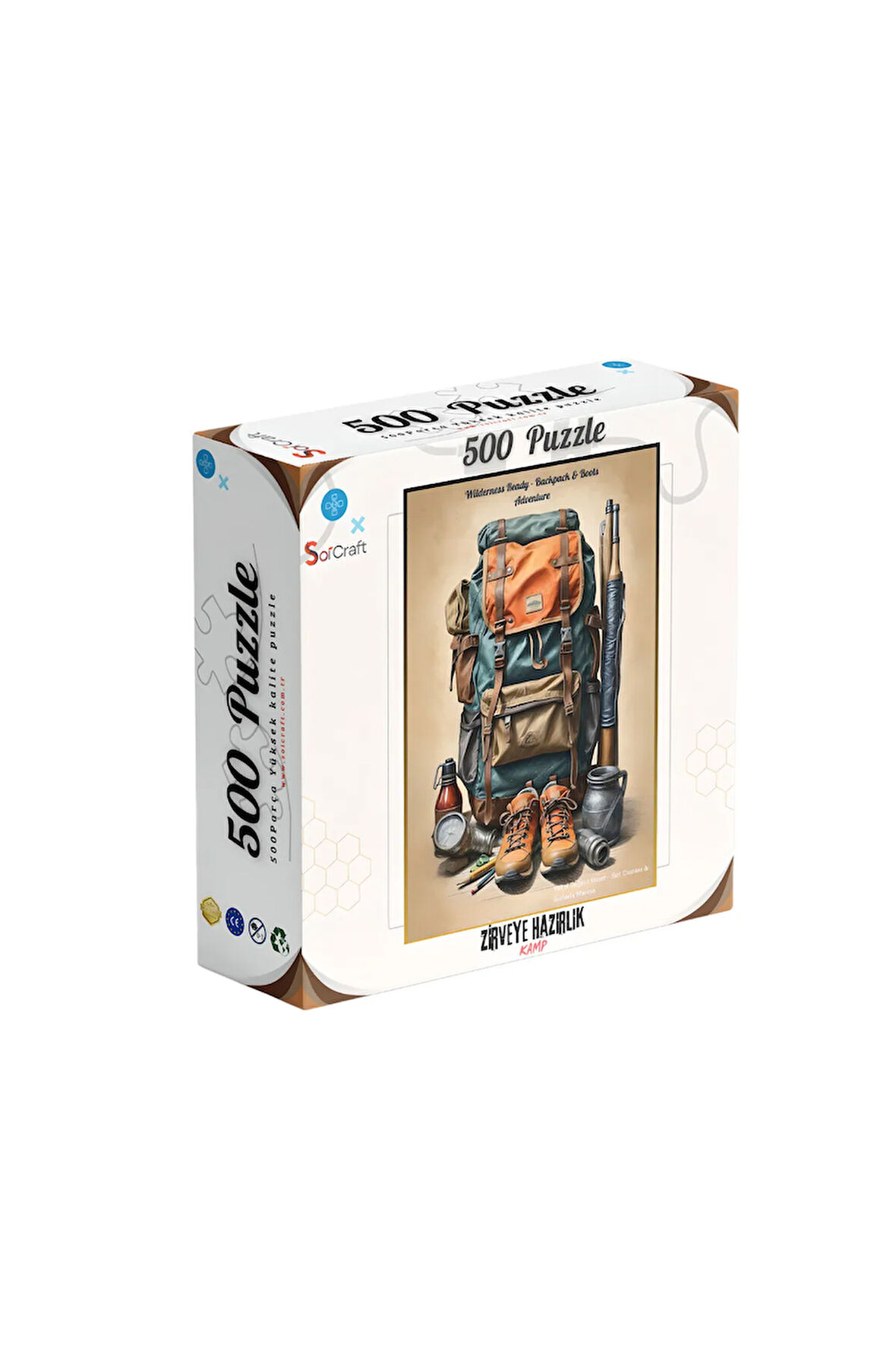 500 Parça Puzzle Zirveye Hazırlık Kamp