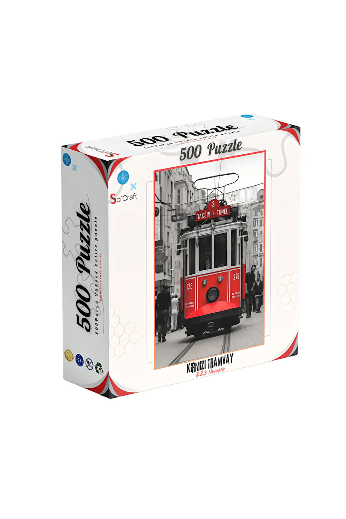 500 Parça Puzzle Taksim Tramvay 223 Numara