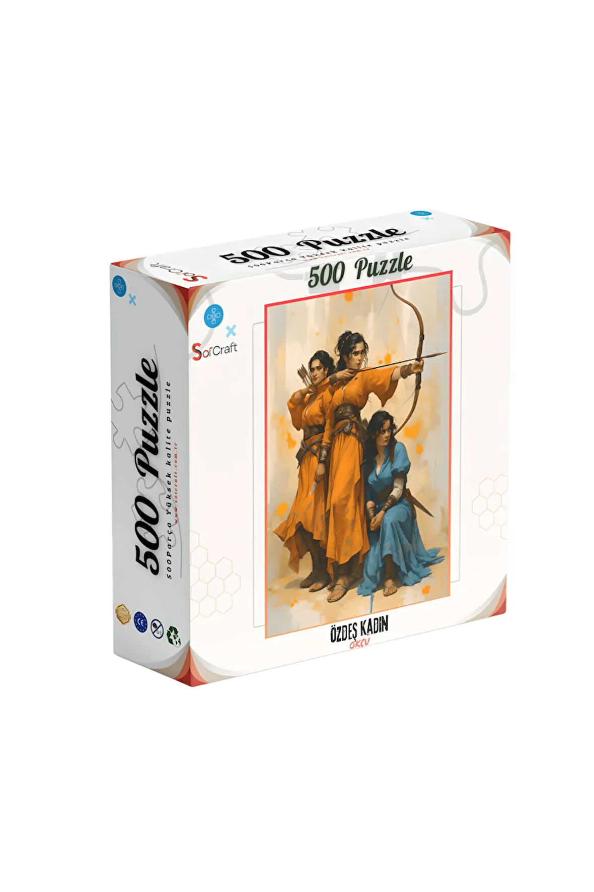 500 Parça Puzzle Okçu Kız