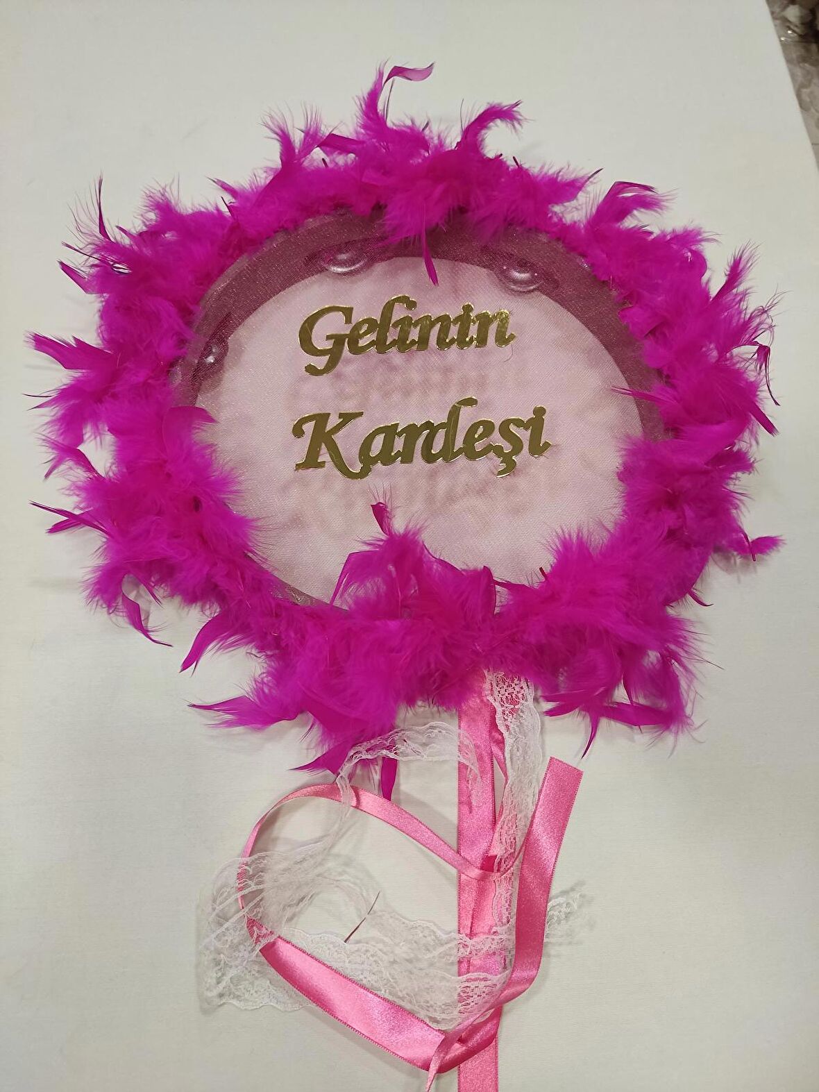 Gelinin Kardeşine Özel Otrişli Pleksi Yazılı Özel Kına Tefi Kına Malzemeleri Def