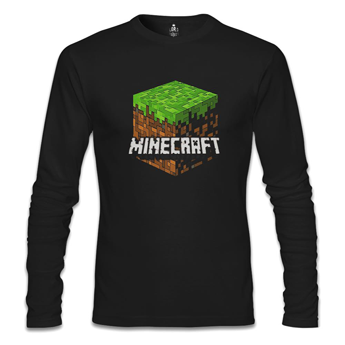 Minecraft - Cube Siyah Erkek Sweatshirt