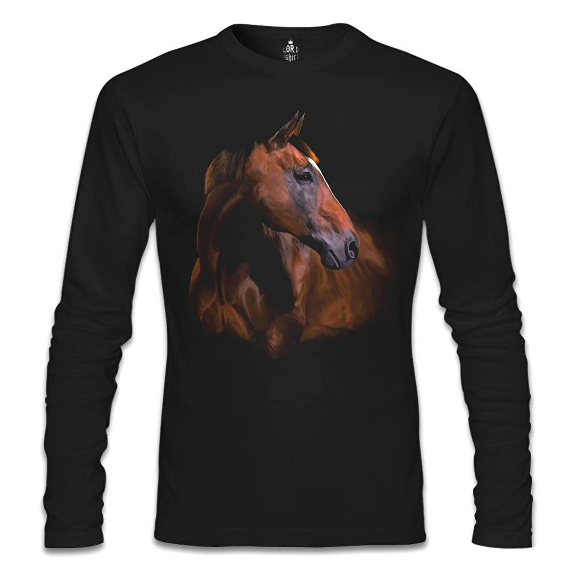 At 1 Siyah Erkek Sweatshirt