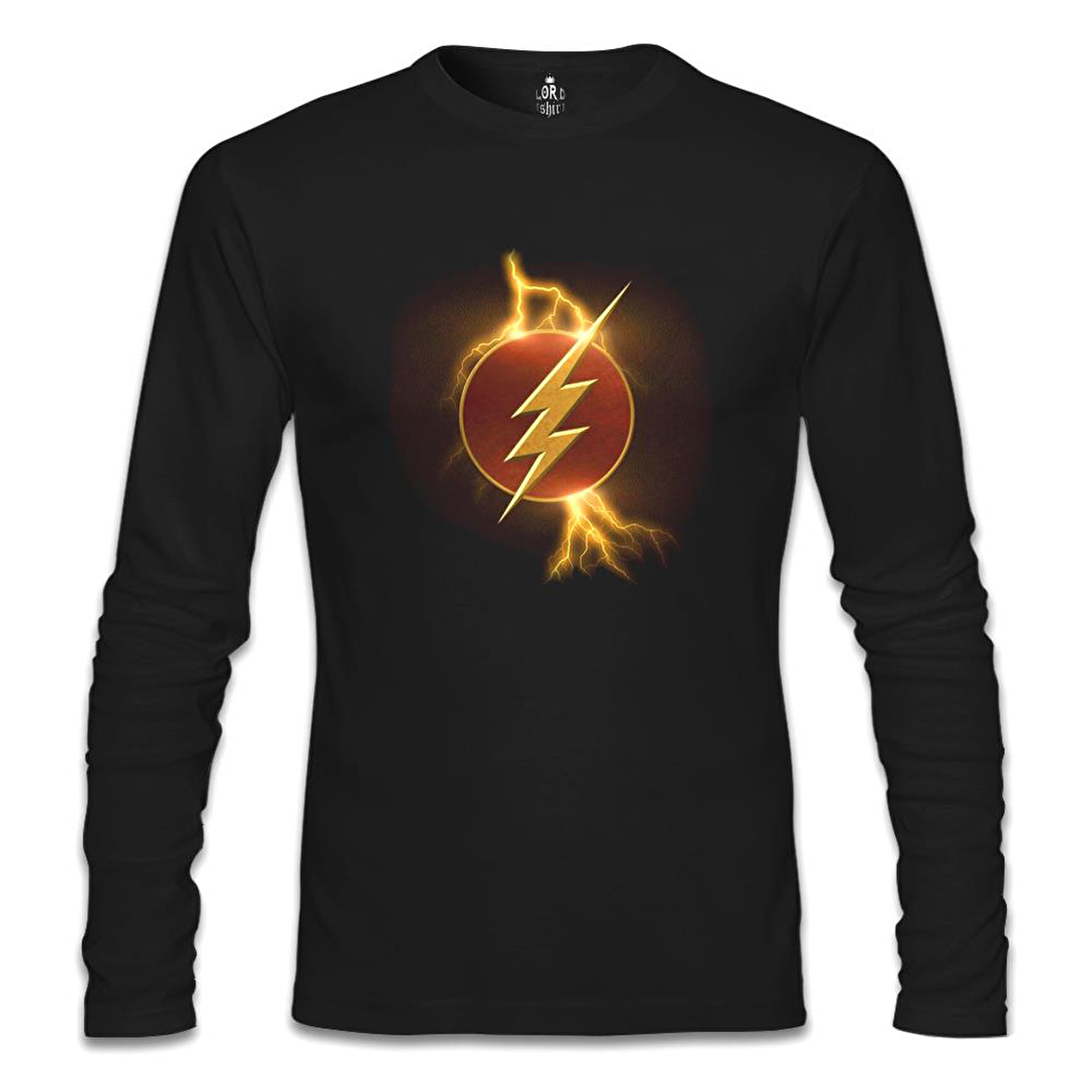 Flash - Lightening Siyah Erkek Sweatshirt