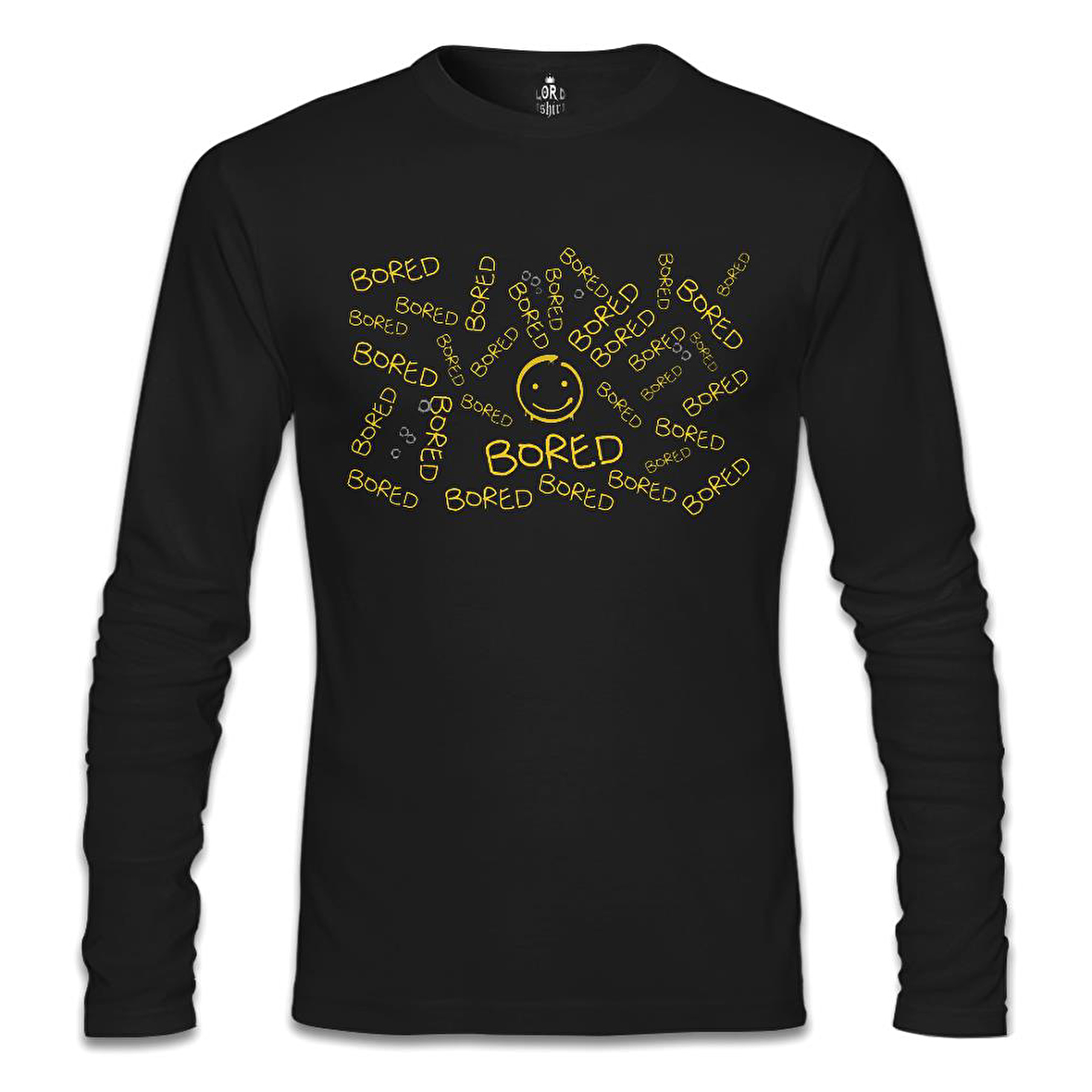 Sherlock - Bored Siyah Erkek Sweatshirt