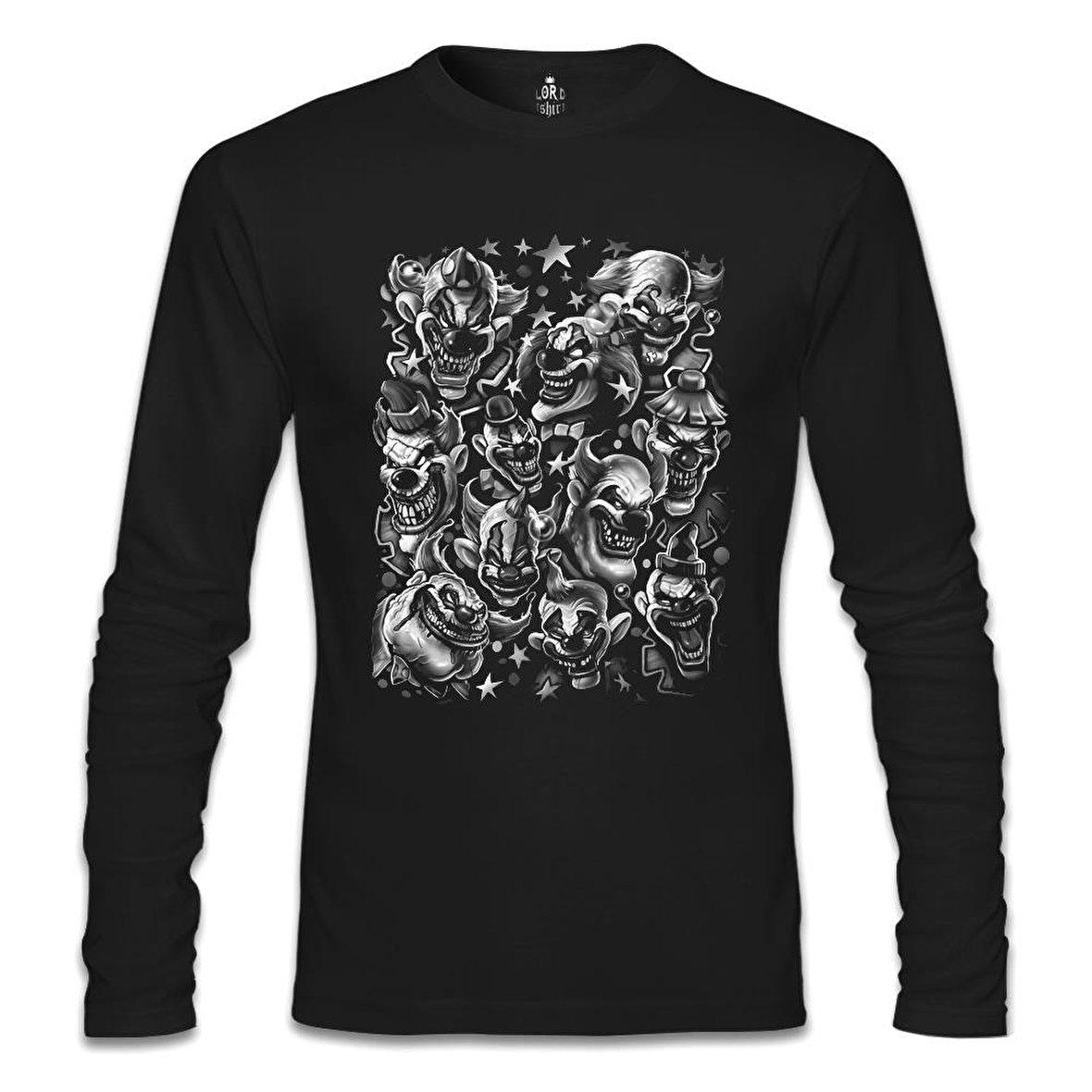 Clown Siyah Erkek Sweatshirt