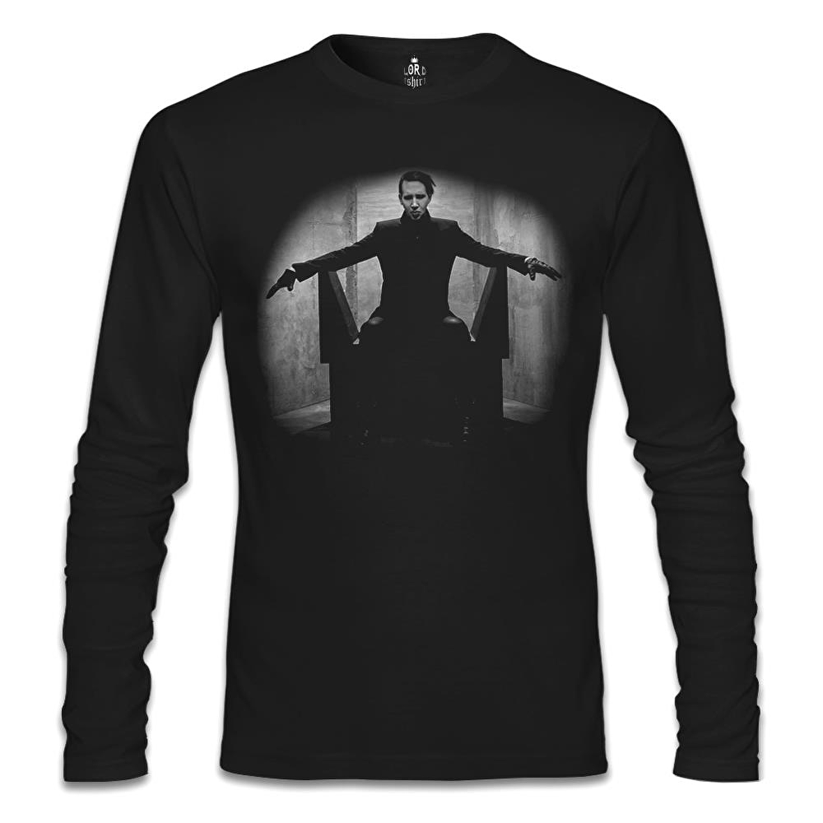 Marilyn Manson II Siyah Erkek Sweatshirt