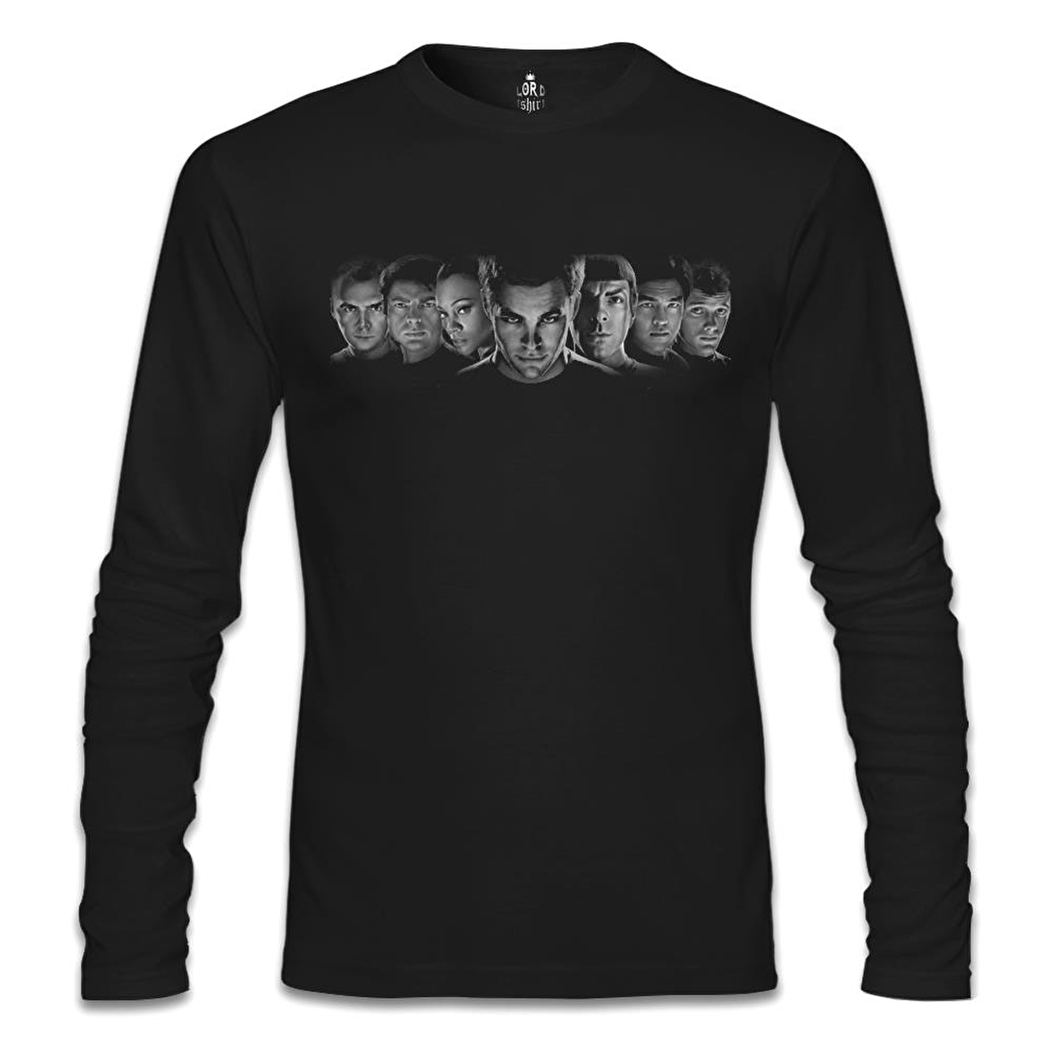 Star Trek Siyah Erkek Sweatshirt