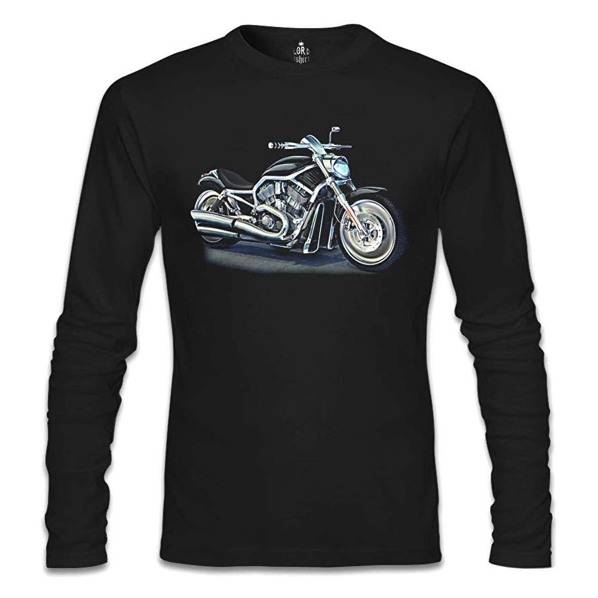 Motosiklet Siyah Erkek Sweatshirt