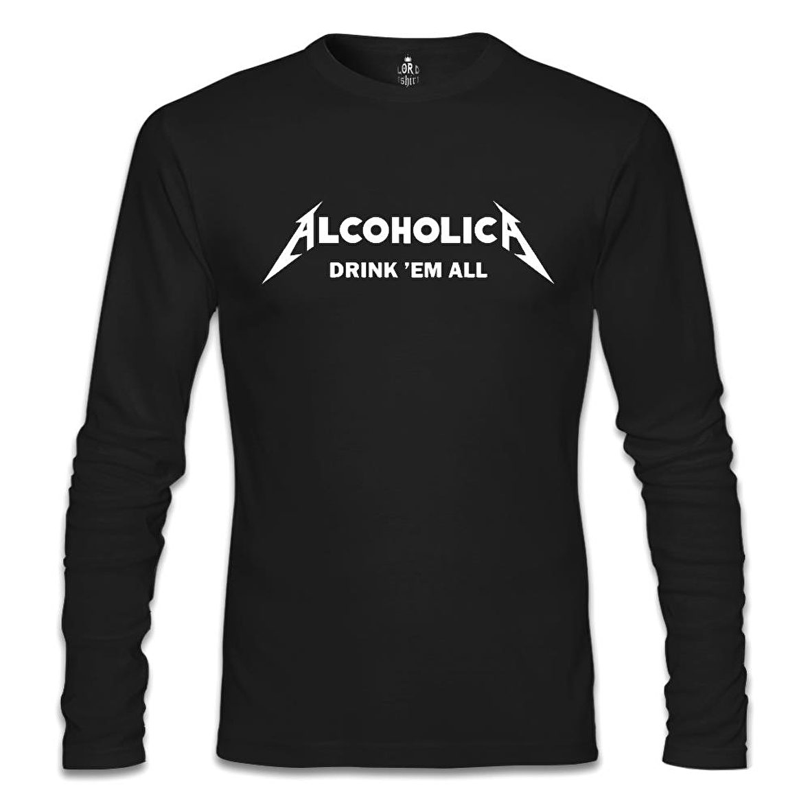 Alcoholica Siyah Erkek Sweatshirt