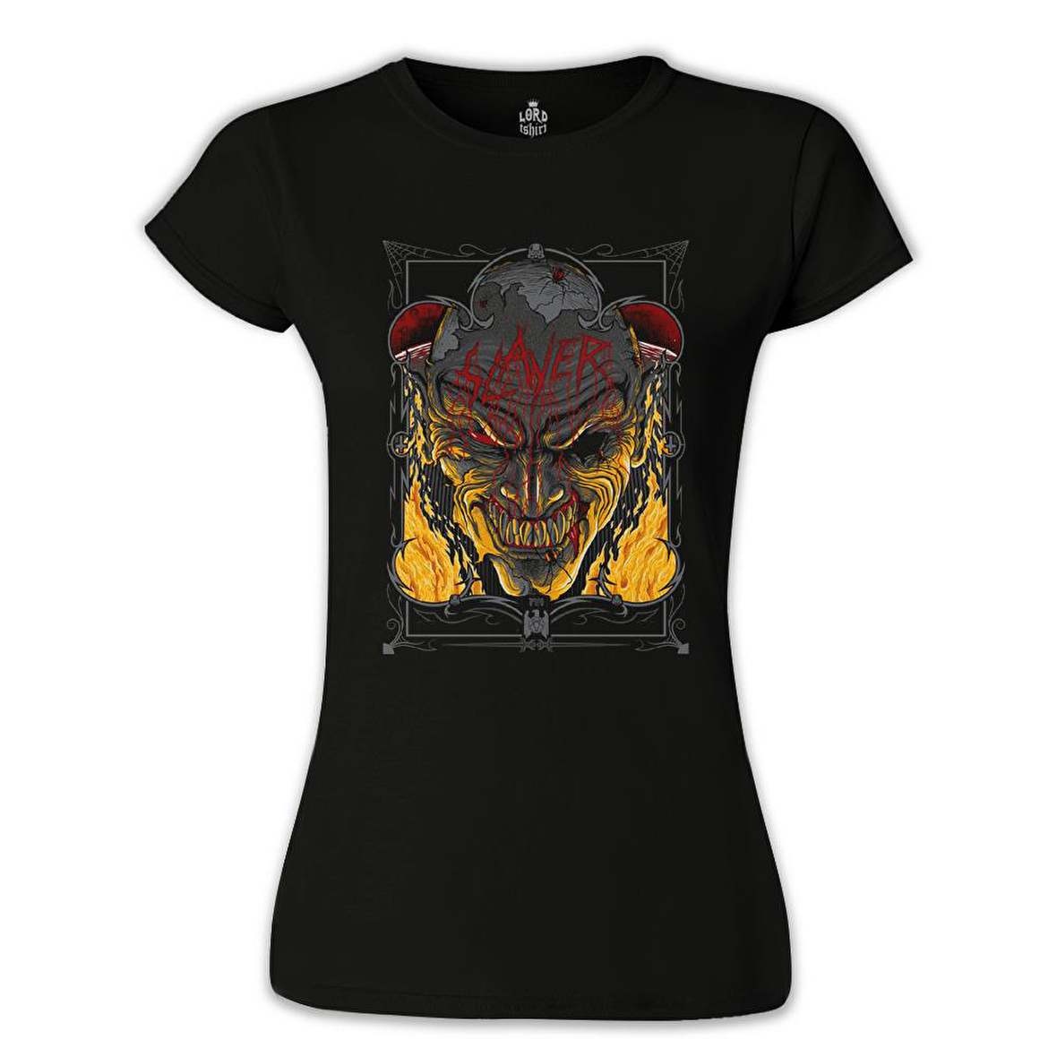 Slayer - Fire Siyah Bayan Tshirt
